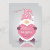 Valentijnsdag Nieuws Zwangerschap Aankondiging (Voorkant / Achterkant)