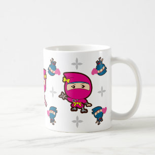Valentijnsdag Ninja Girl Koffiemok