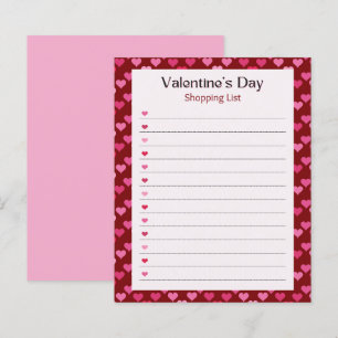 Valentijnsdag Notitieblok