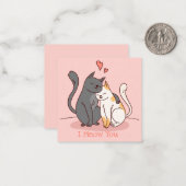 Valentijnsdag Notitiekaartje (Voorkant / Achterkant in situ)