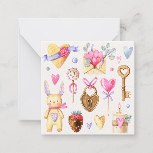 Valentijnsdag Notitiekaartje (Voorkant)