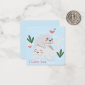 Valentijnsdag Notitiekaartje (Voorkant / Achterkant in situ)