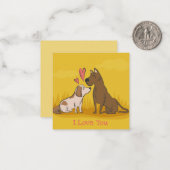 Valentijnsdag Notitiekaartje (Voorkant / Achterkant in situ)