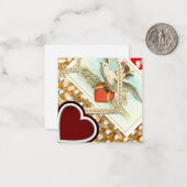  Valentijnsdag Notitiekaartje (Voorkant / Achterkant in situ)