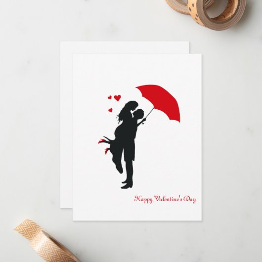 Valentijnsdag Notitiekaartje (Voorkant / Achterkant in situ)