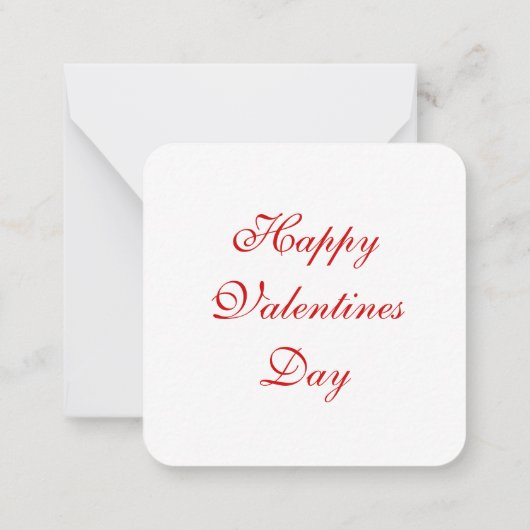 Valentijnsdag Notitiekaartje (Achterkant)