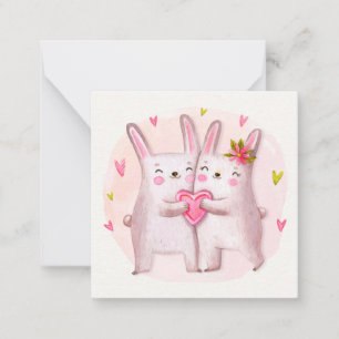 Valentijnsdag Notitiekaartje