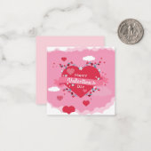 Valentijnsdag Notitiekaartje (Voorkant / Achterkant in situ)