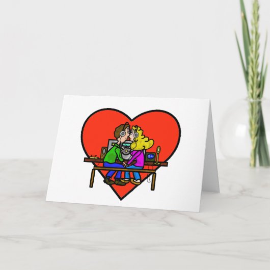 Valentijnsdag- of Romance-kaart voor Ham Feestdagen Kaart (Voorkant)