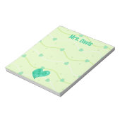 Valentijnsdag of St. Patrick's Day gepersonaliseer Notitieblok (Linkerzijde)