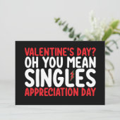 Valentijnsdag Oh You Mean Singles Waardering Kaart (Staand voorkant)