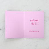 Valentijnsdag olifant vergeet roze Kaart nooit (Binnen)