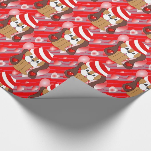 Valentijnsdag ompakken papier (Hoek)