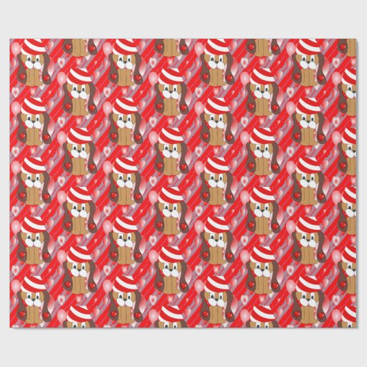 Valentijnsdag ompakken papier (Vlak)