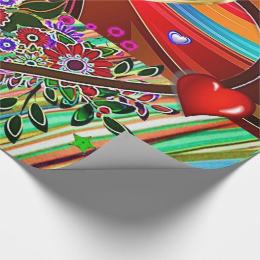 Valentijnsdag ompakken papier (Hoek)