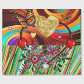 Valentijnsdag ompakken papier (Vlak)