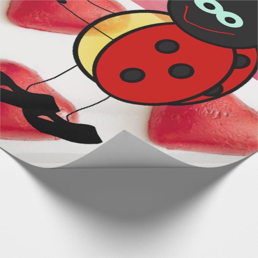 Valentijnsdag ompakken papier (Hoek)