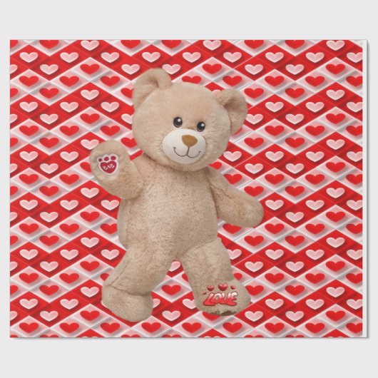 Valentijnsdag ompakken papier (Vlak)