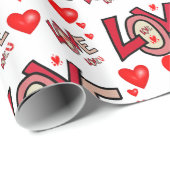 Valentijnsdag ompakken papier (Rol Hoek)