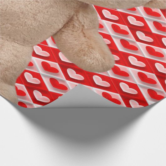 Valentijnsdag ompakken papier (Hoek)