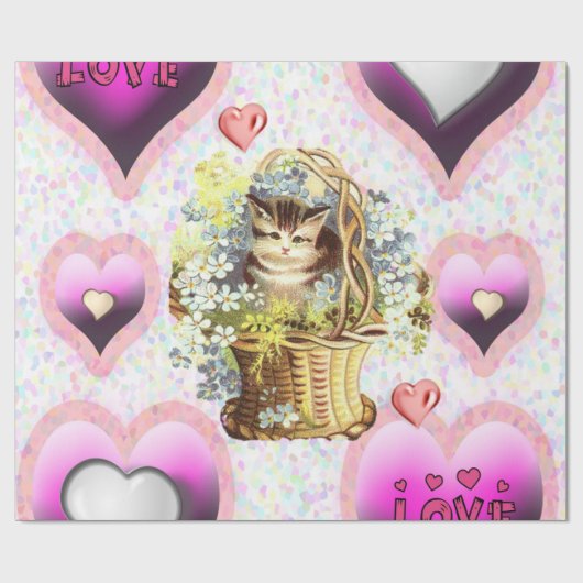 Valentijnsdag ompakken papier (Vlak)