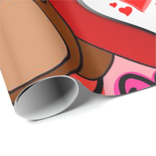 Valentijnsdag ompakken papier (Rol Hoek)