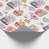 Valentijnsdag ompakken papier (Hoek)