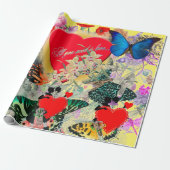 Valentijnsdag ompakken papier (Uitgerold)