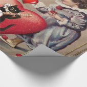 Valentijnsdag ompakken papier (Hoek)