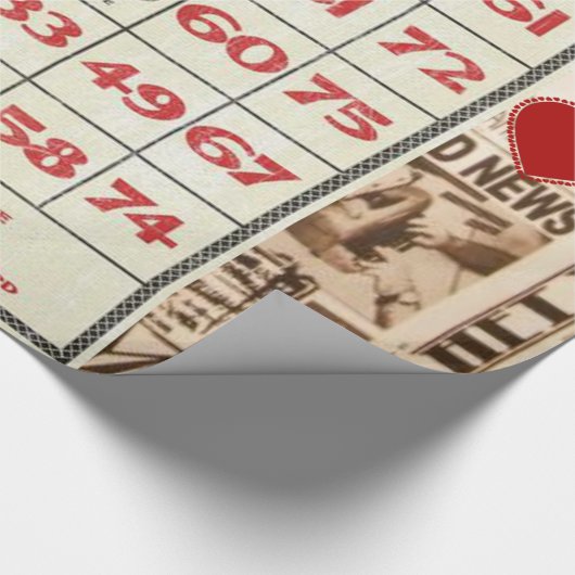 Valentijnsdag ompakken papier (Hoek)