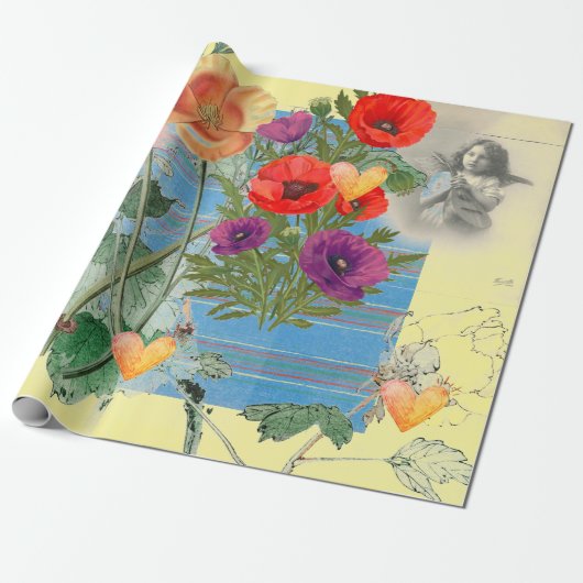 Valentijnsdag ompakken papier (Uitgerold)