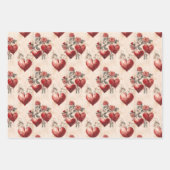 Valentijnsdag  ontkoppelingstoestellen inpakpapier vel (Voorkant)