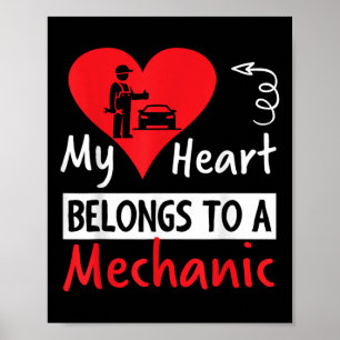 Valentijnsdag ontwerp - Mijn hart behoort tot een  Poster