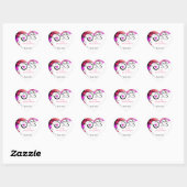 Valentijnsdag ontwerp voor Hart Stickers, Glossy Sticker (Vel)