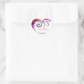 Valentijnsdag ontwerp voor Hart Stickers, Glossy Sticker (Tas)