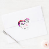 Valentijnsdag ontwerp voor Hart Stickers, Glossy Sticker (Envelop)