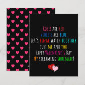 Valentijnsdag: Onze Liefdesverhaal Marathon Feestdagenkaart (Voorkant / Achterkant)