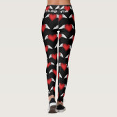 Valentijnsdag op de Leggings van Wings Love (Achterkant)