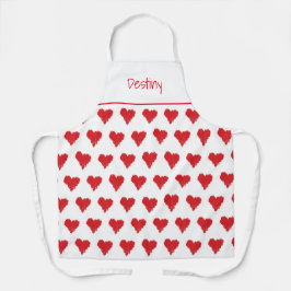 Valentijnsdag op maat schort