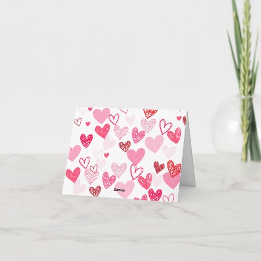 Valentijnsdag Opmerking: Hartelijk dank Bedankkaart (Achterkant)