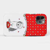 Valentijnsdag Oud Engels Sheepdog Grey 1 Cute Case-Mate iPhone Case (Achterkant (horizontaal))