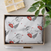 Valentijnsdag Oud Engels Sheepdog Grey 1 Cute Tissuepapier (Geschenk)