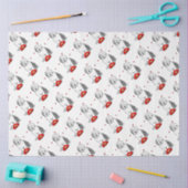 Valentijnsdag Oud Engels Sheepdog Grey 1 Cute Tissuepapier (Craft)