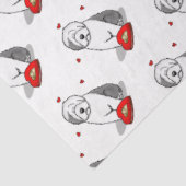 Valentijnsdag Oud Engels Sheepdog Grey 1 Cute Tissuepapier (Detail)