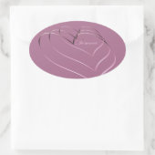 Valentijnsdag Ovale Sticker (Tas)