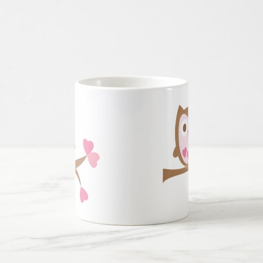 Valentijnsdag Owl Koffiemok (Center)