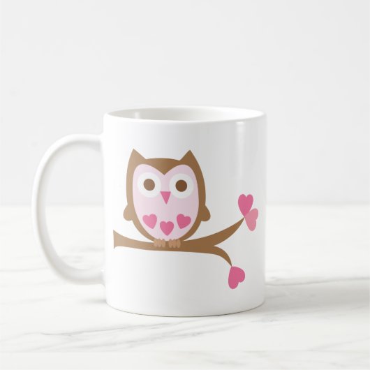 Valentijnsdag Owl Koffiemok (Links)