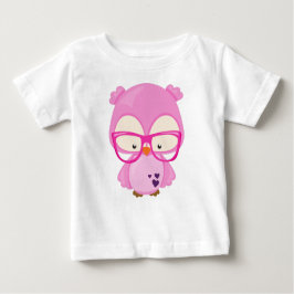 Valentijnsdag Owl, Roze Owl, bril, hart