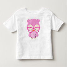Valentijnsdag Owl, Roze Owl, bril, hart