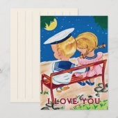  Valentijnsdag paar Ik hou van je Feestdagenkaart (Voorkant / Achterkant)